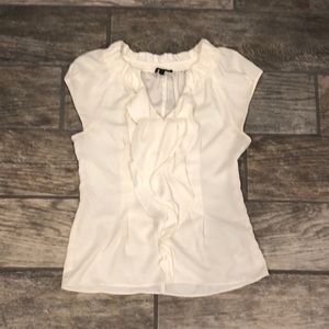 Express Ruffle Front Blouse